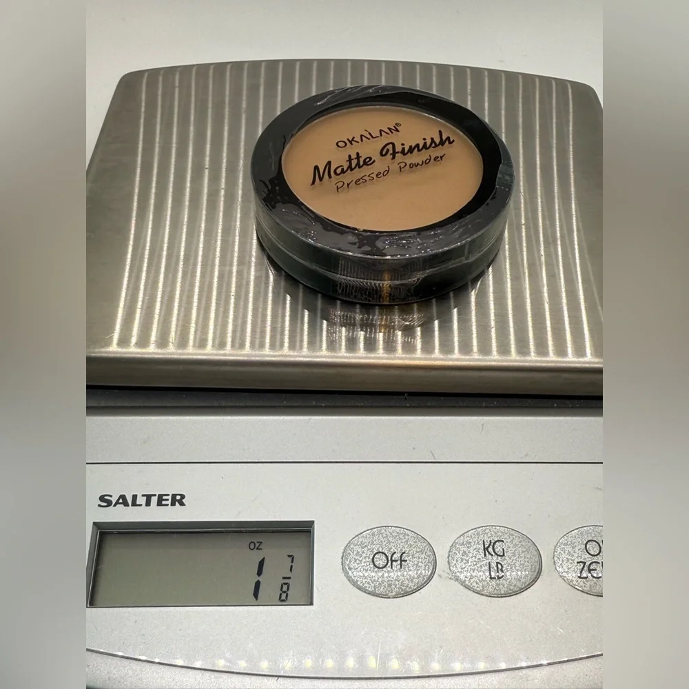 Okalan Matte Finish Pressed‎ Powder in 07 Honey New W/ Mirror & W/O Applicator
